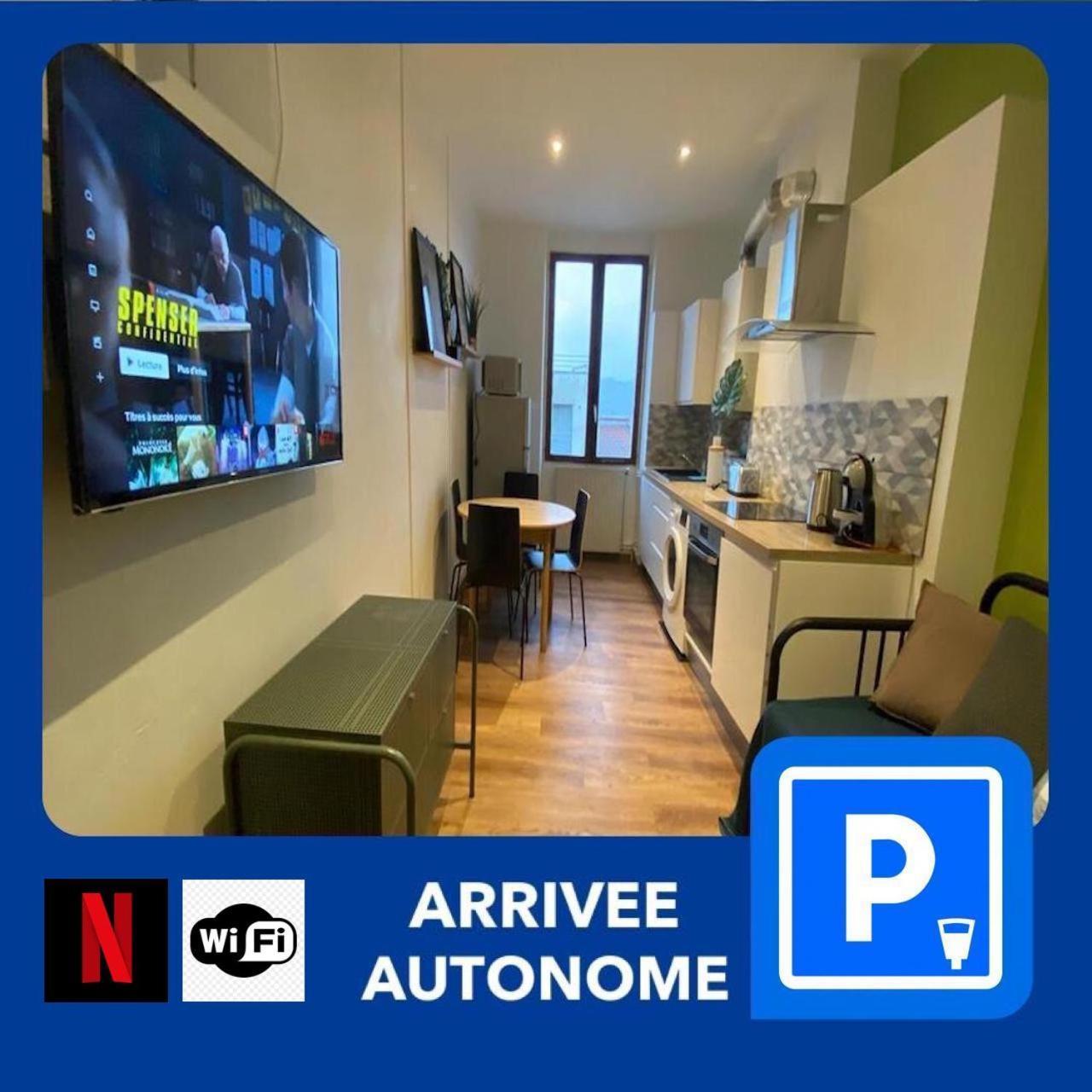 012 Chic & Cosy F2 34M2 Hypercentre Wifi Smart Tv Netflix Apartment Saint-Etienne  Bagian luar foto